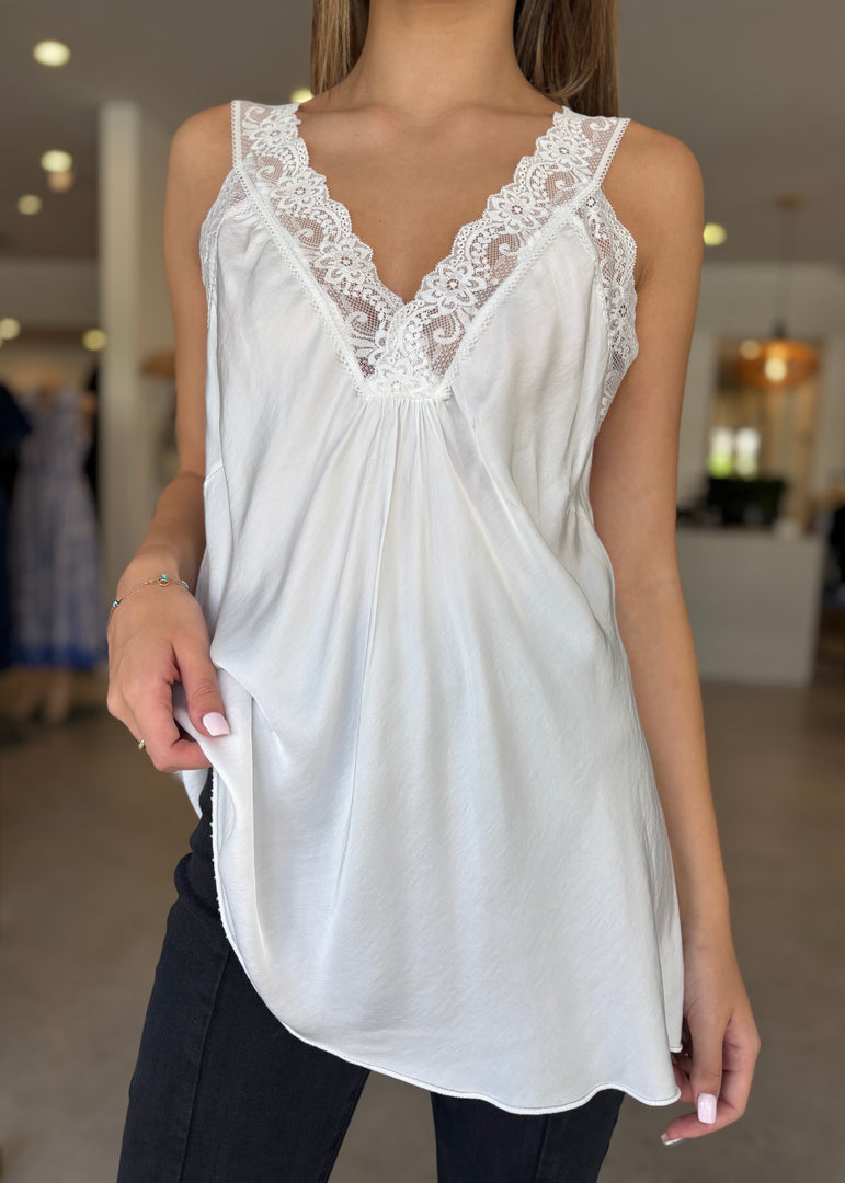 LACE CAMI - PANNA