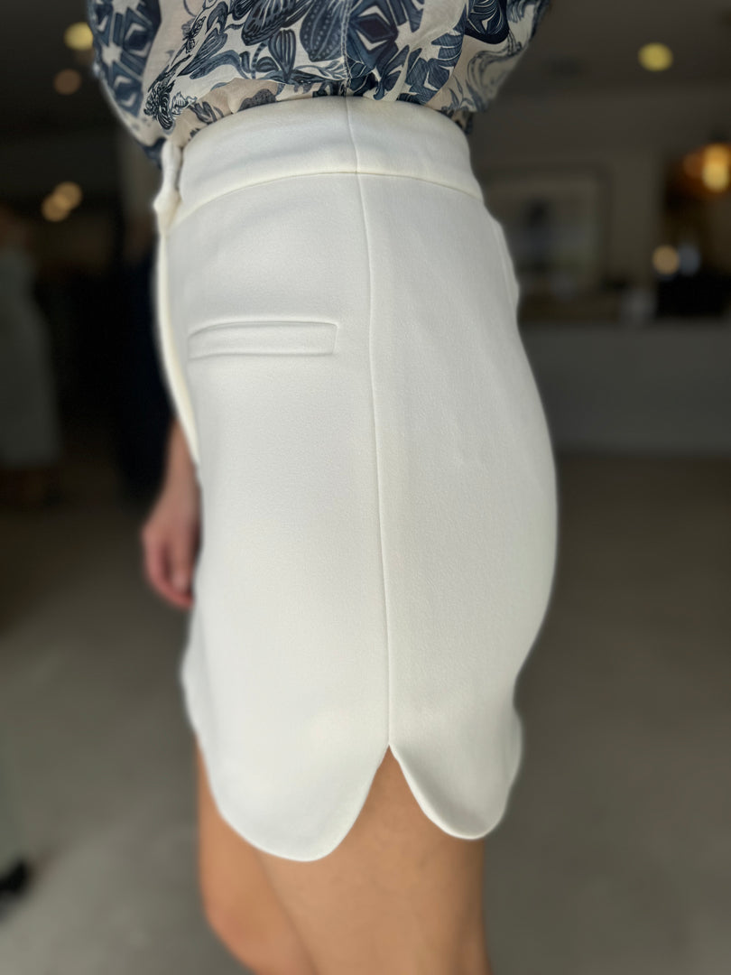 LOURDES MINI SKIRT WHITE