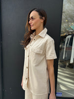 Load image into Gallery viewer, SOFIA DENIM SHIRT - CREAM
