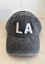 Load image into Gallery viewer, LA TRUCKER HAT BLACK SNOW
