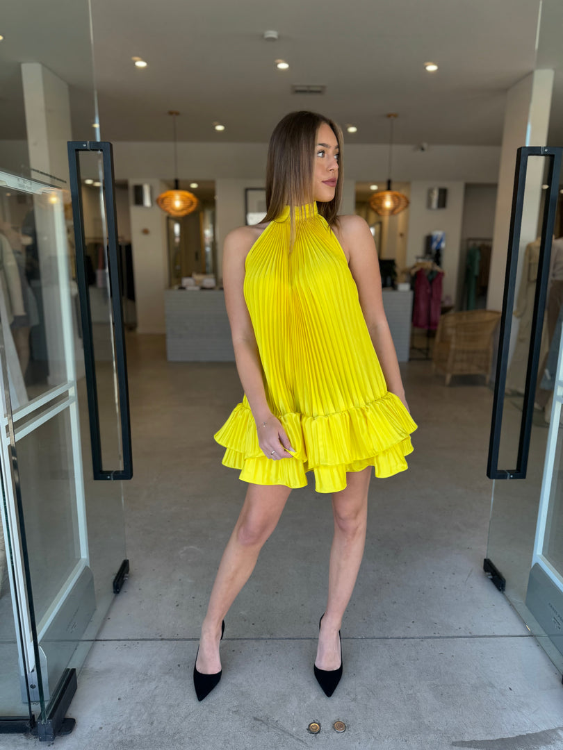 SOLEIL MINI DRESS - LIMONE