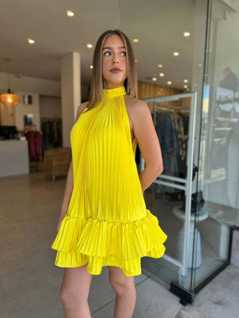 SOLEIL MINI DRESS - LIMONE