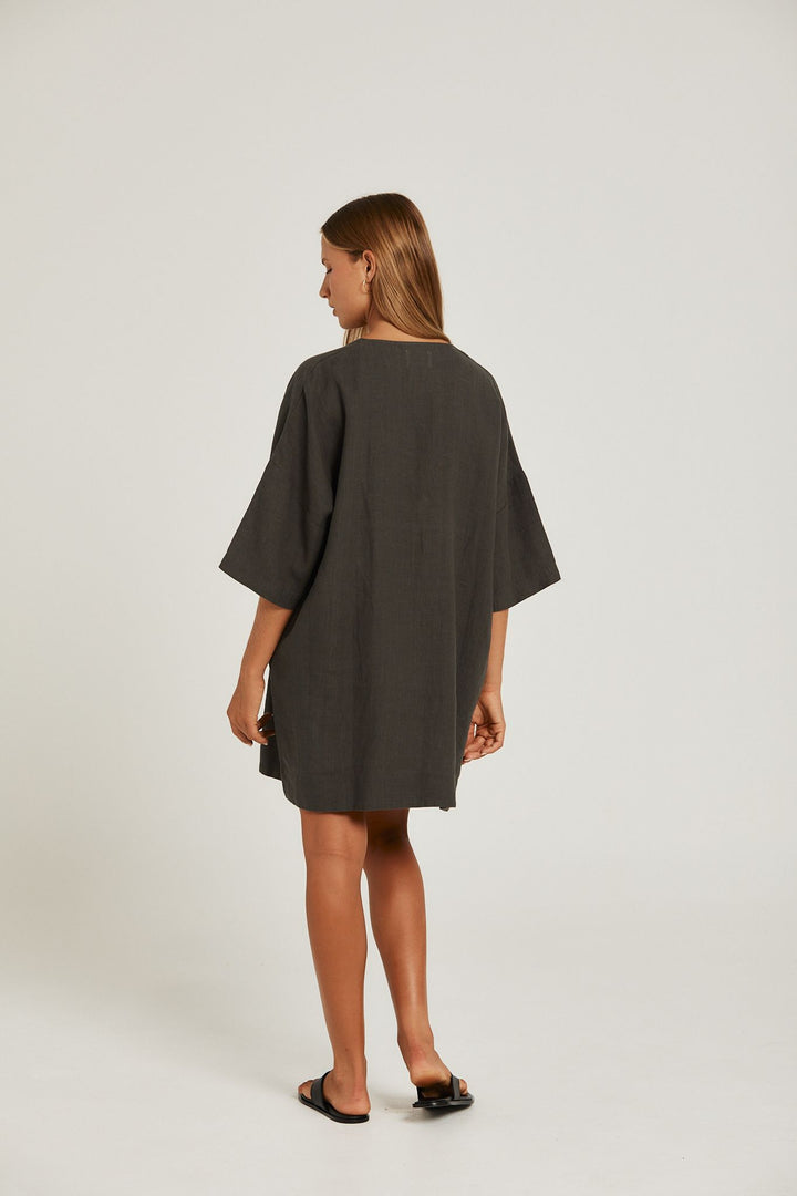 SUMMER TUNIC - CHARCOAL