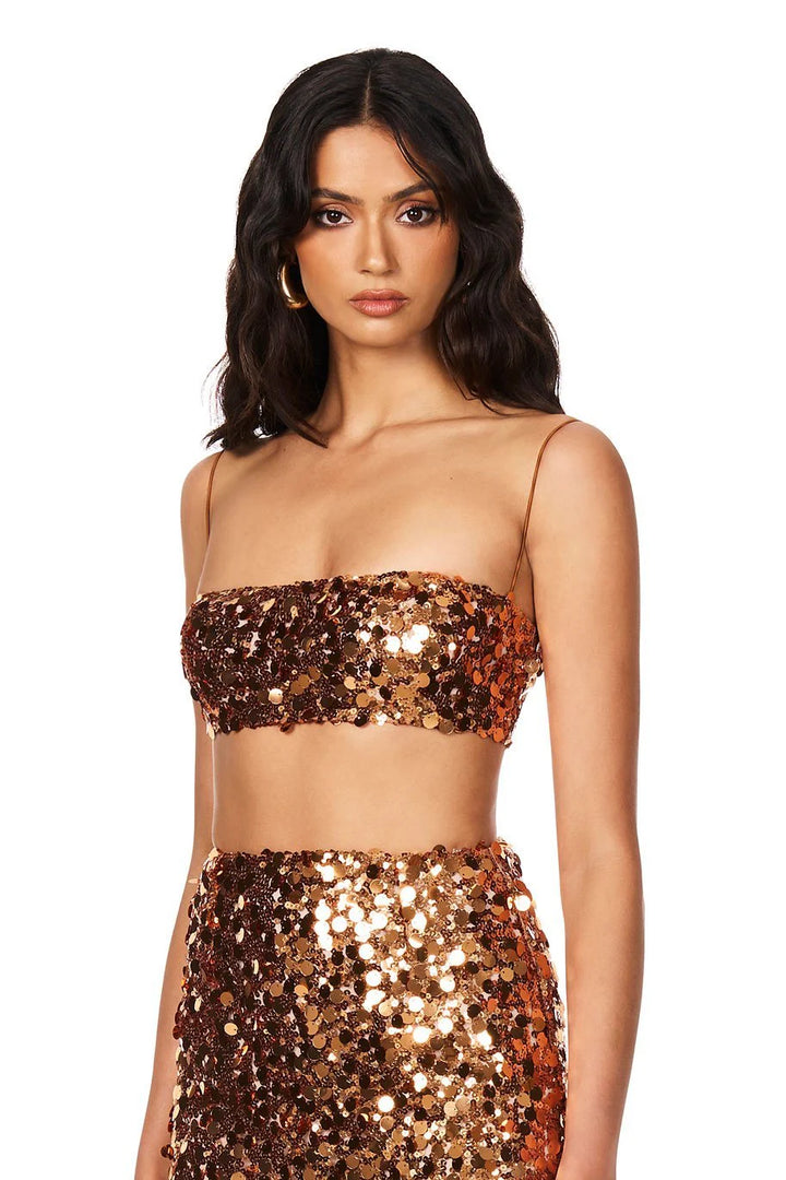 TYLA CROP TOP - COPPER