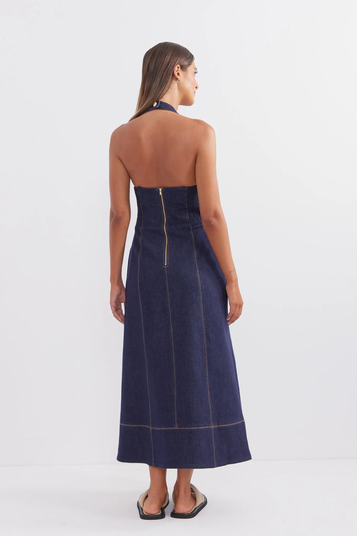 CAPPELLA HALTER MIDI DRESS