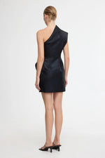 Load image into Gallery viewer, WEBSTER MINI DRESS - METALLIC BLACK
