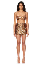 Load image into Gallery viewer, TYLA CROP TOP - COPPER
