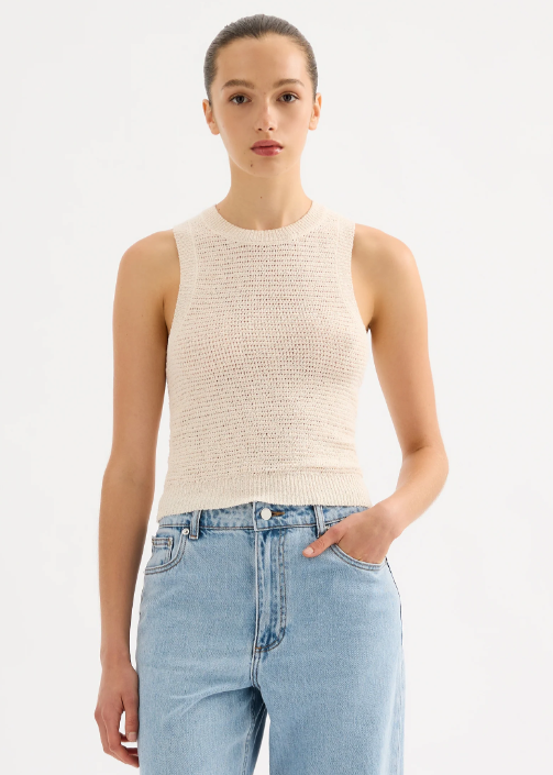 EMBER KNIT TANK - CREAM