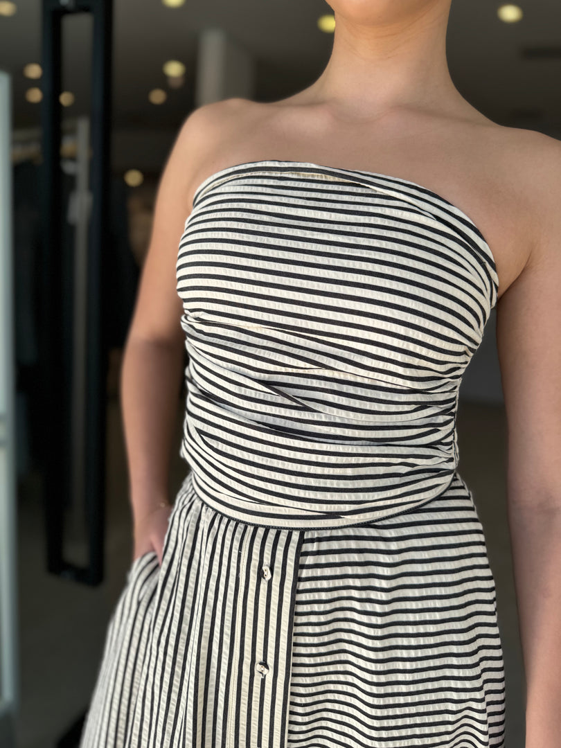 AVALON STRAPLESS TOP STRIPE