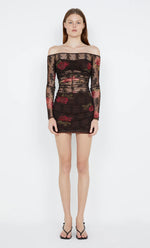 Load image into Gallery viewer, DESERT ROSE LS MINI DRESS
