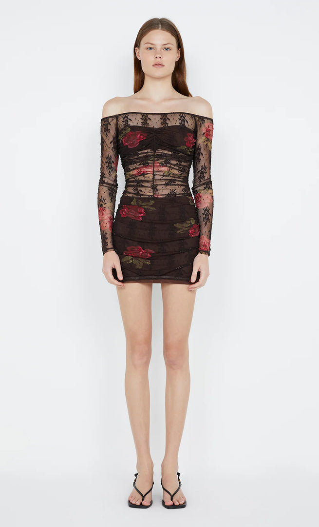 DESERT ROSE LS MINI DRESS