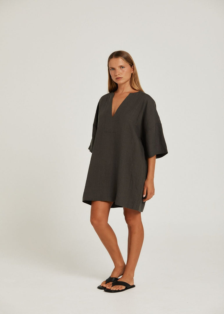 SUMMER TUNIC - CHARCOAL