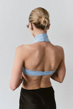 Load image into Gallery viewer, CHRYSLER CROP TOP - BLUE
