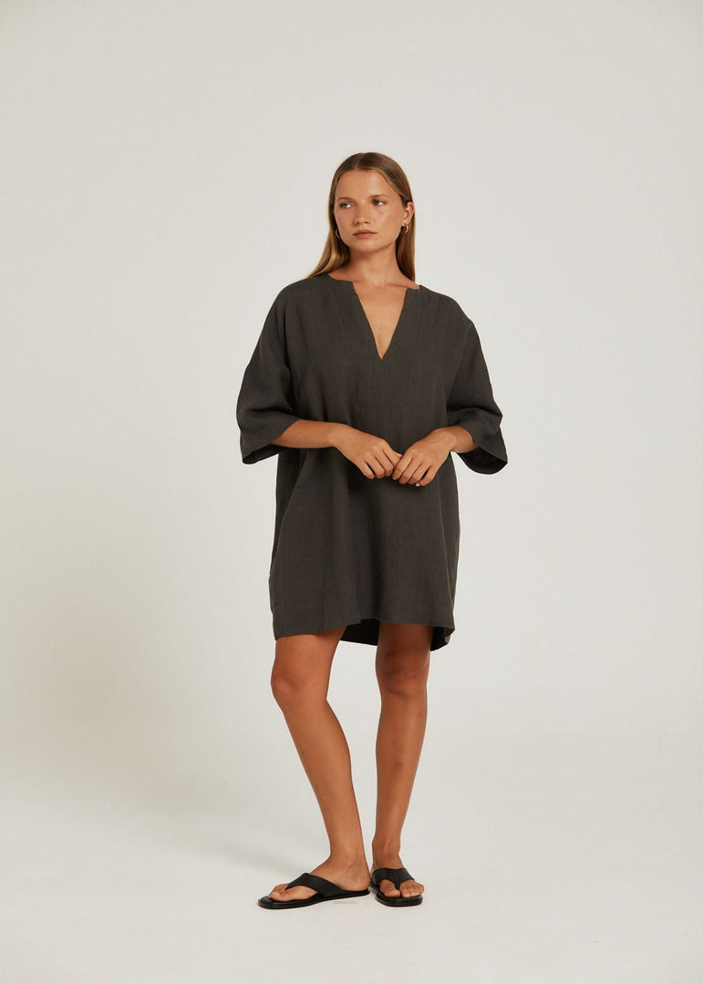 SUMMER TUNIC - CHARCOAL