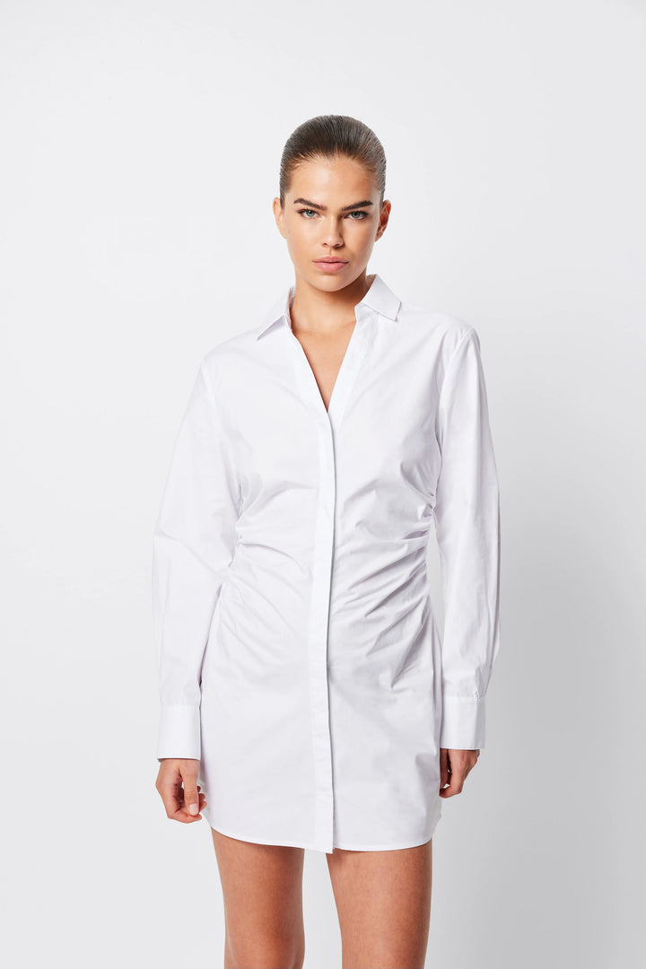 MARSEILLE MINI SHIRT DRESS WHITE