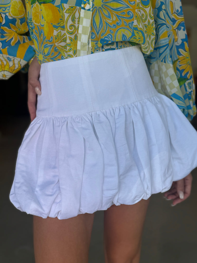 BLANC BUBBLE SKIRT IVORY