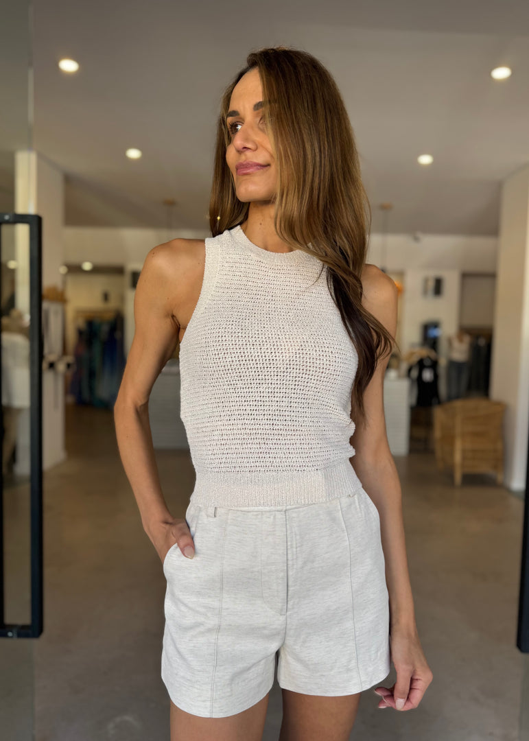 EMBER KNIT TANK - CREAM