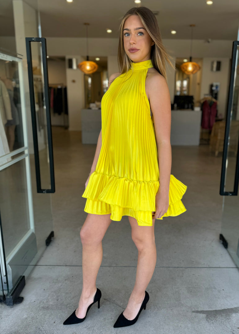 SOLEIL MINI DRESS - LIMONE