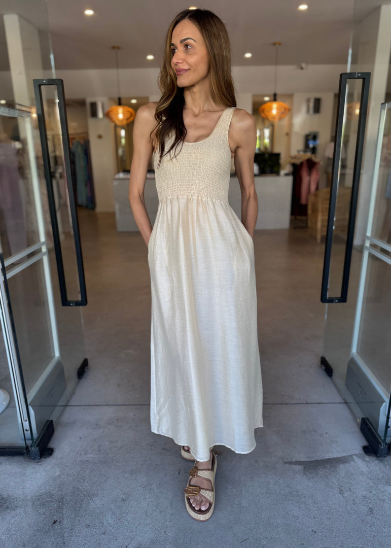 KOVA MAXI DRESS - MILK