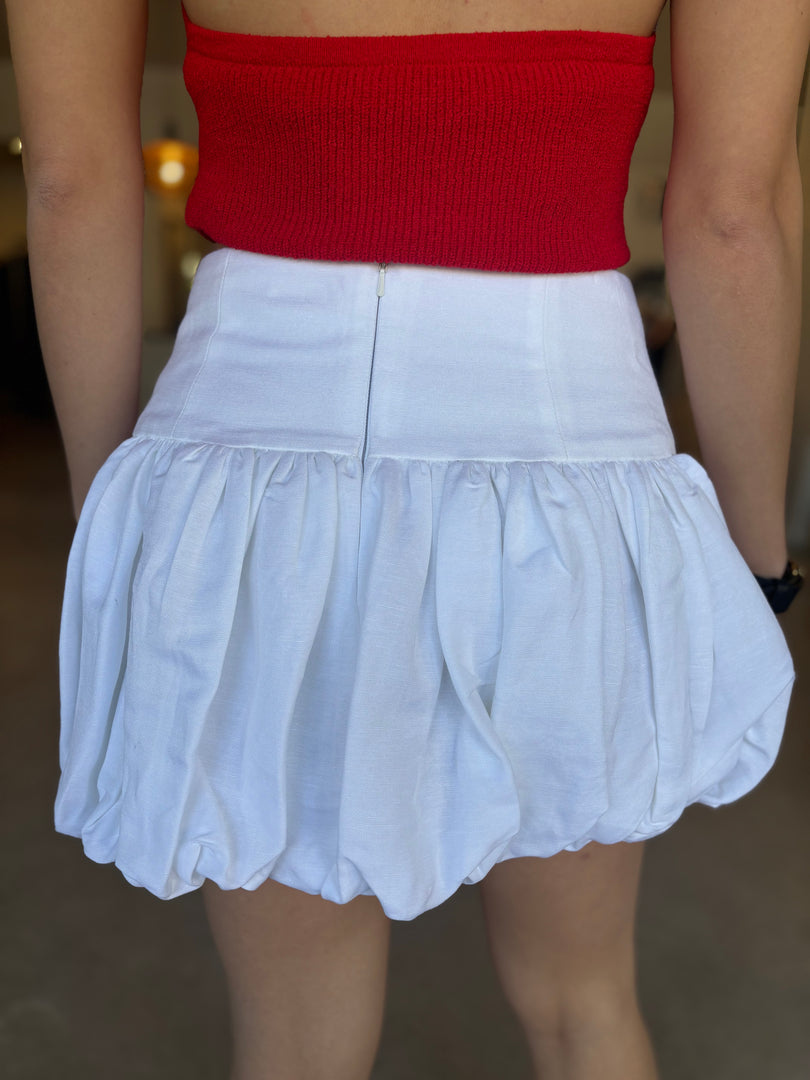 BLANC BUBBLE SKIRT IVORY