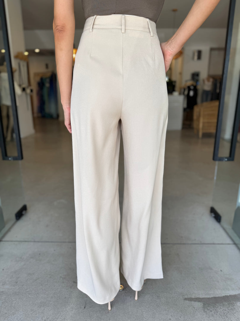 HAYDEN WIDE LEG PANT BEIGE