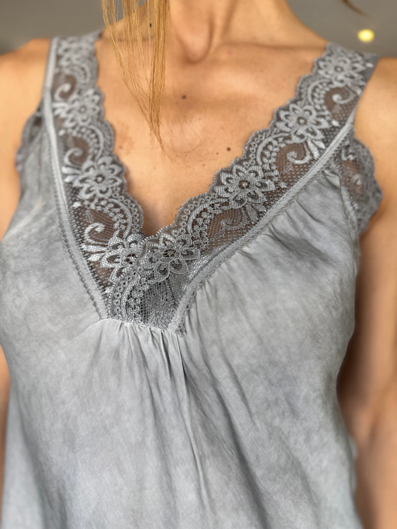 LACE CAMI MUD    OS