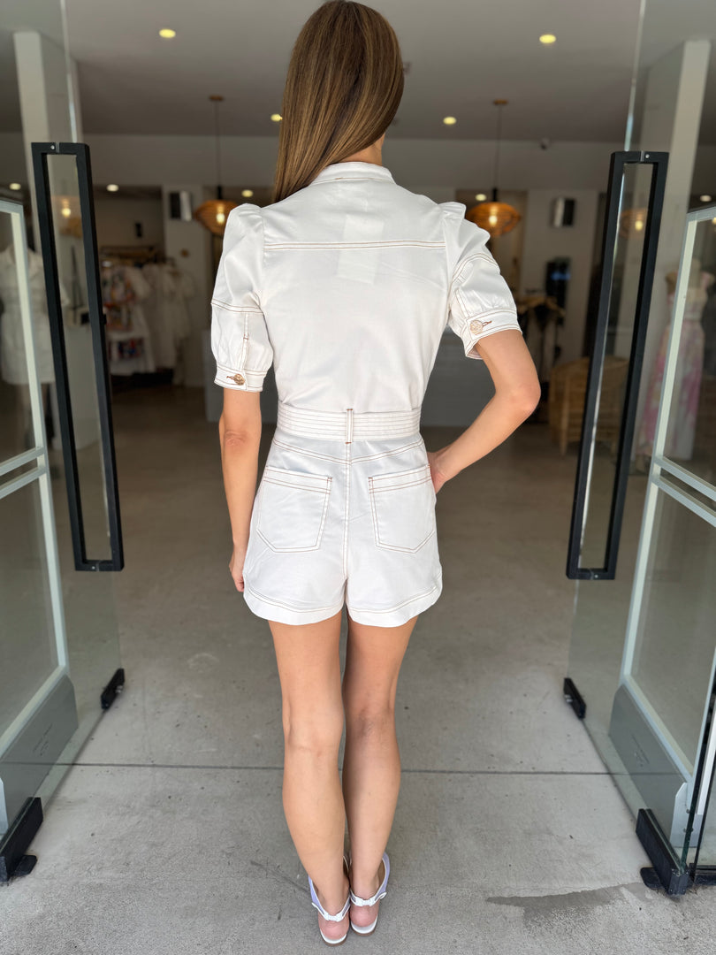 LUNA BELTED PLAYSUIT