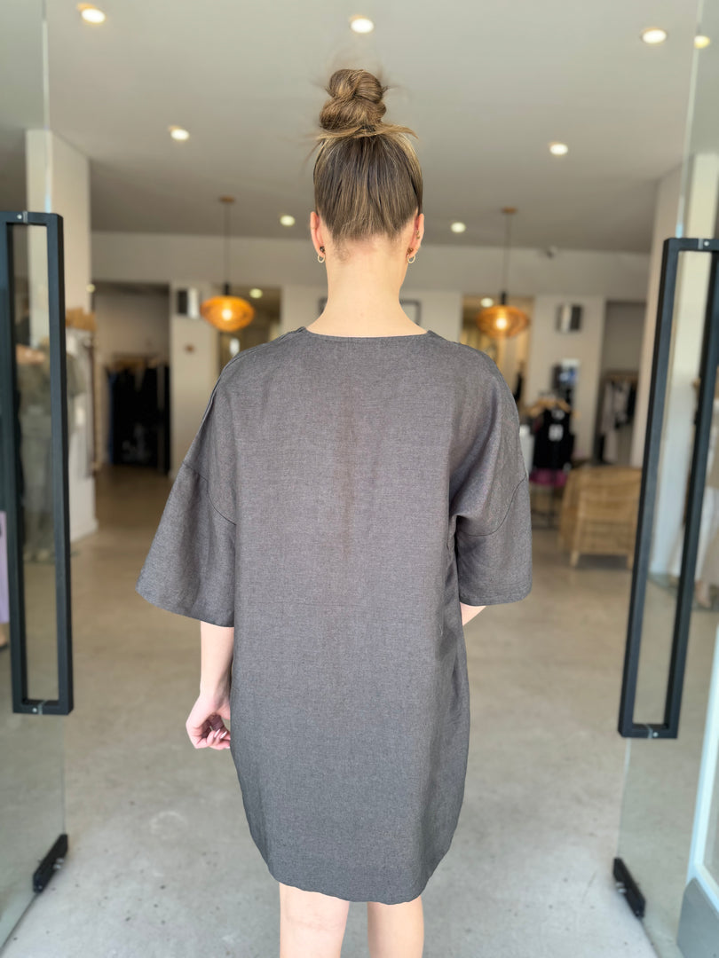 SUMMER TUNIC - CHARCOAL