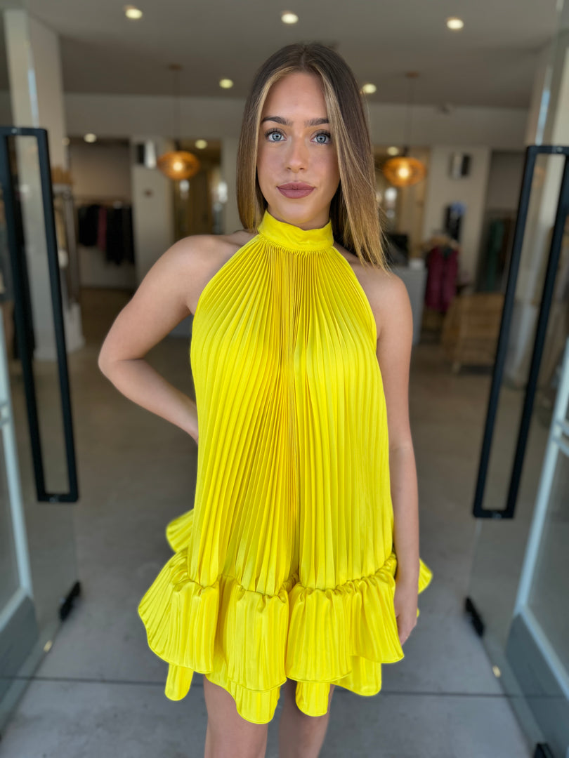 SOLEIL MINI DRESS - LIMONE