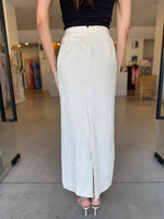 Load image into Gallery viewer, SADIE LINEN MAXI SKIRT - NATURAL
