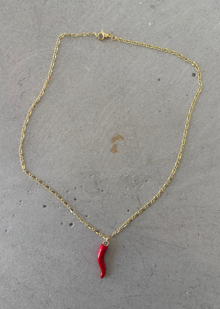 RED CORNO NECKLACE - LINK