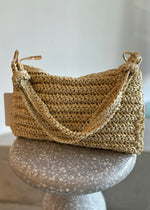 Load image into Gallery viewer, AQUILA SHOULDER BAG - RAFFIA
