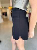 Load image into Gallery viewer, LOURDES MINI SKIRT BLACK
