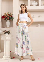 Load image into Gallery viewer, NADIA WIDE LEG PANT WHITE
