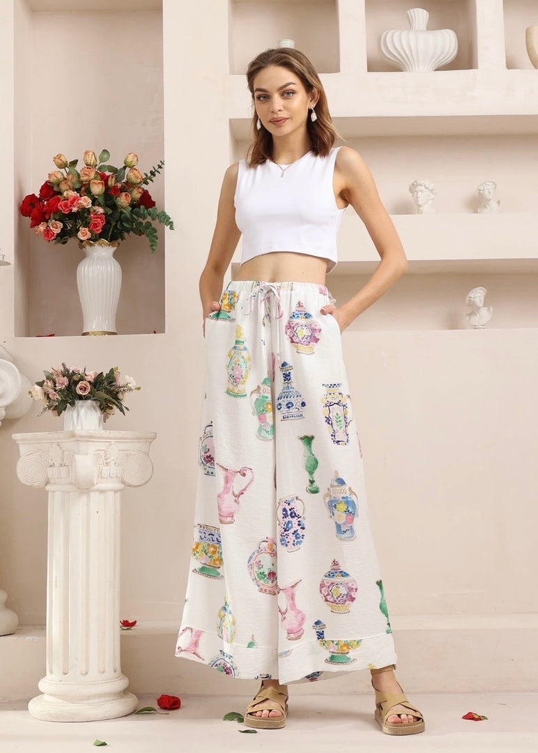 NADIA WIDE LEG PANT WHITE