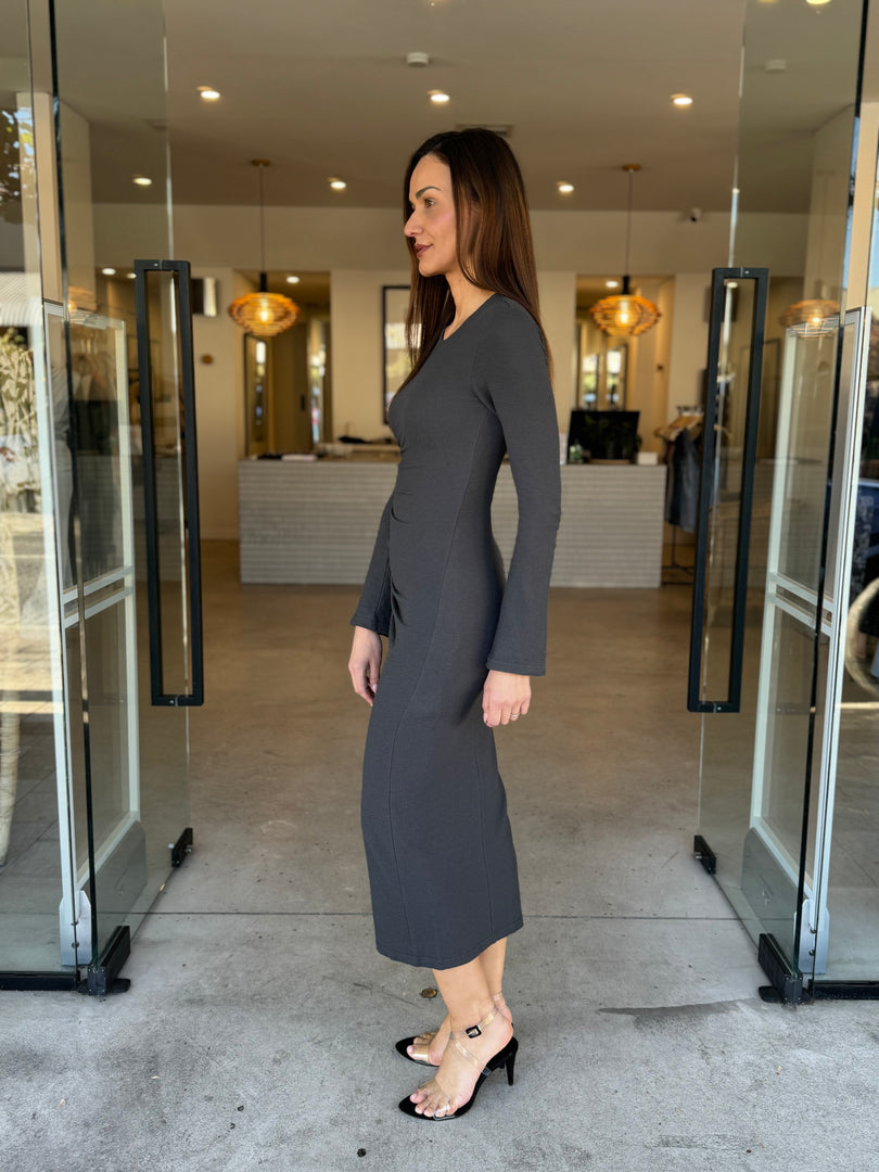 BEAU LS MIDI DRESS