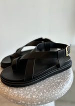 Load image into Gallery viewer, ZARAI SANDAL - BLACK
