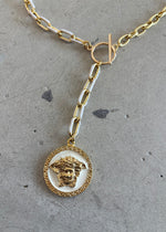 Load image into Gallery viewer, LUCIA NECKLACE GOLD WHITE GOLD
