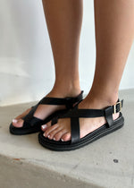 Load image into Gallery viewer, ZARAI SANDAL - BLACK
