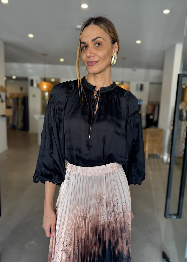 RITZ BLOUSE - BLACK