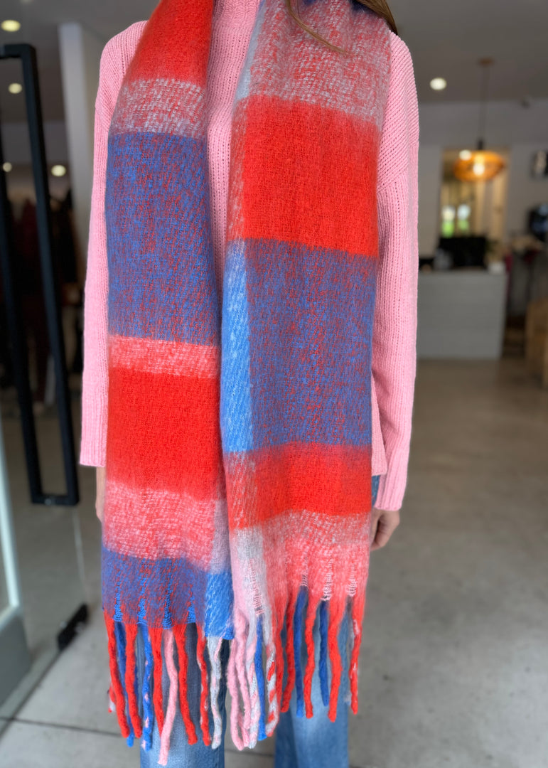 JAX SCARF BLUE RED