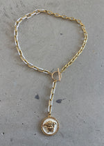 Load image into Gallery viewer, LUCIA NECKLACE GOLD WHITE GOLD
