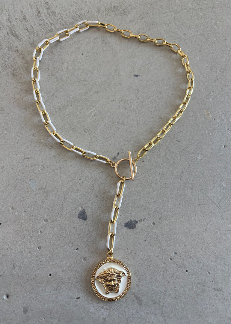 LUCIA NECKLACE GOLD WHITE GOLD