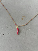 Load image into Gallery viewer, CORNICELLI NECKLACE - RED
