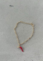 Load image into Gallery viewer, CORNO INITIAL BRACELET RED
