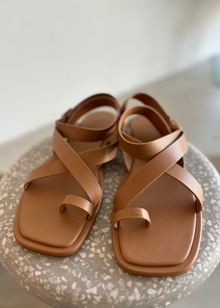 USHI SANDAL - TOFFEE