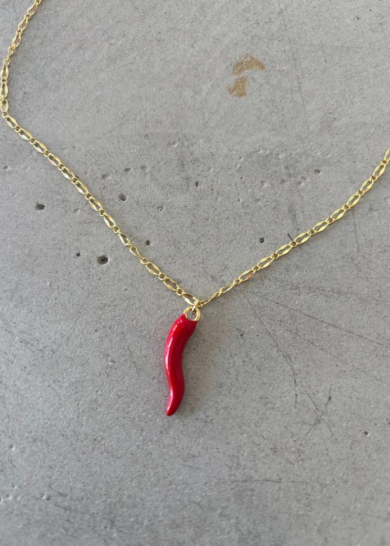 RED CORNO NECKLACE - LINK