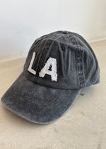 Load image into Gallery viewer, LA TRUCKER HAT BLACK SNOW
