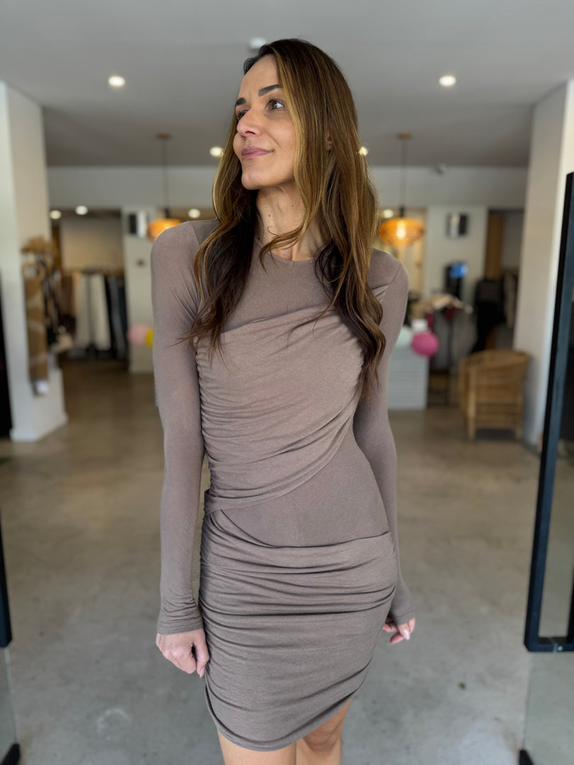 KANANI MINI DRESS - CLAY
