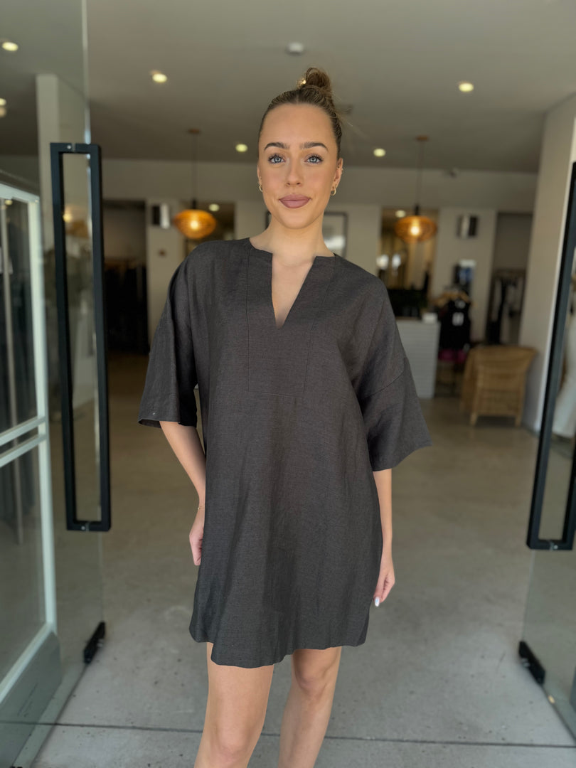 SUMMER TUNIC - CHARCOAL